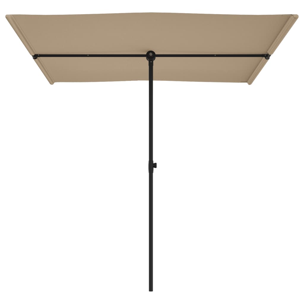 Parasol met aluminium paal 180x110 cm