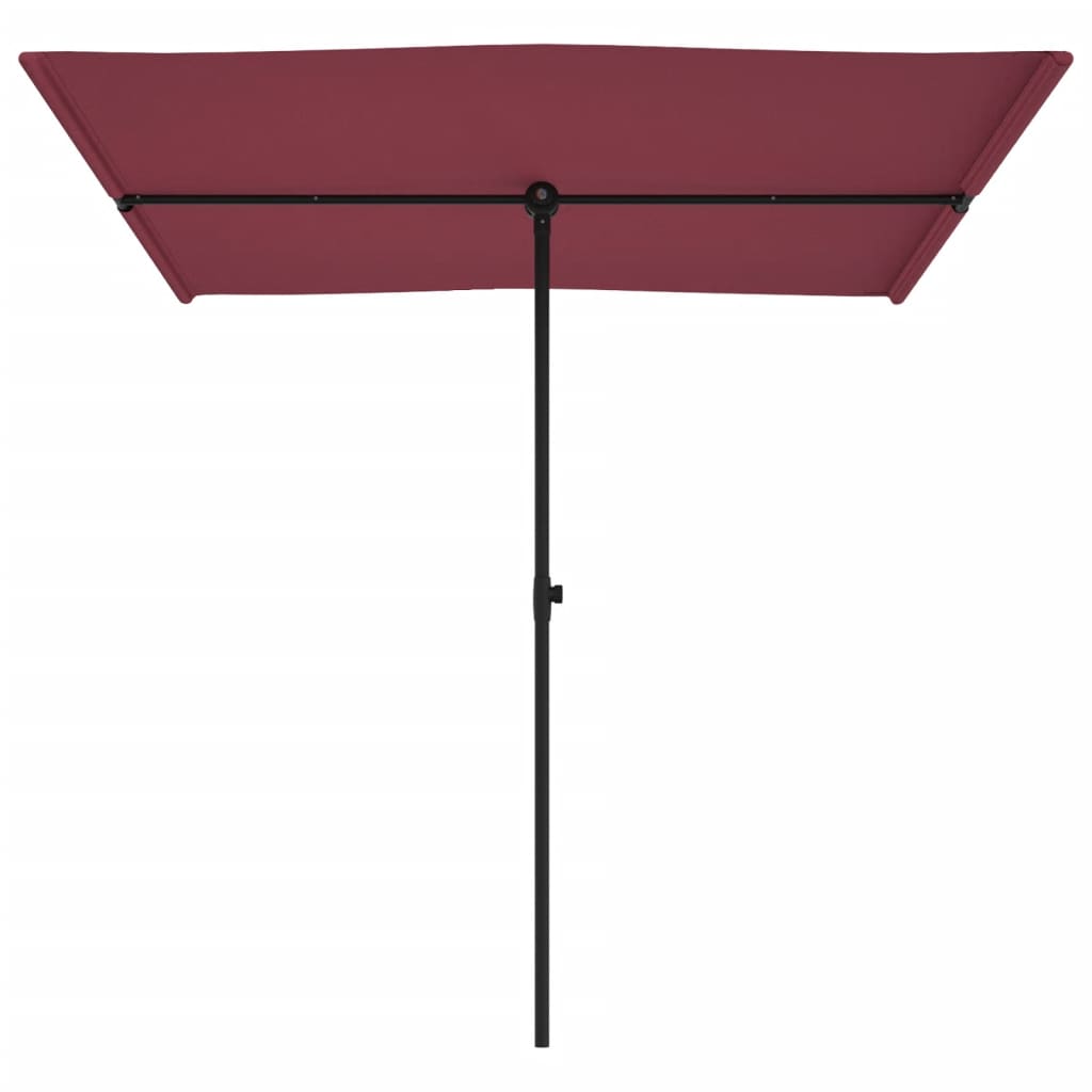 Parasol met aluminium paal 180x110 cm