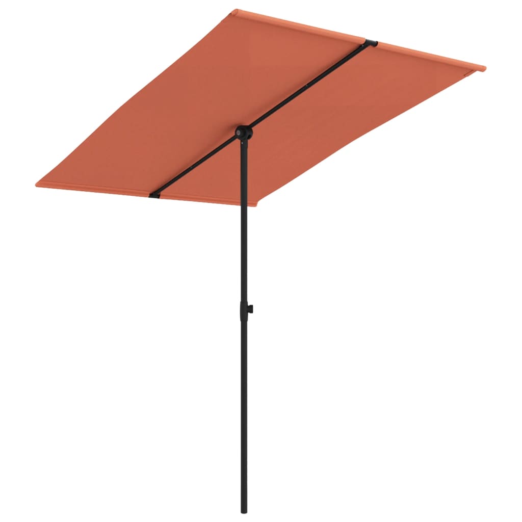 Parasol met aluminium paal 180x110 cm