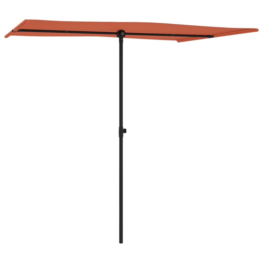 Parasol met aluminium paal 180x110 cm