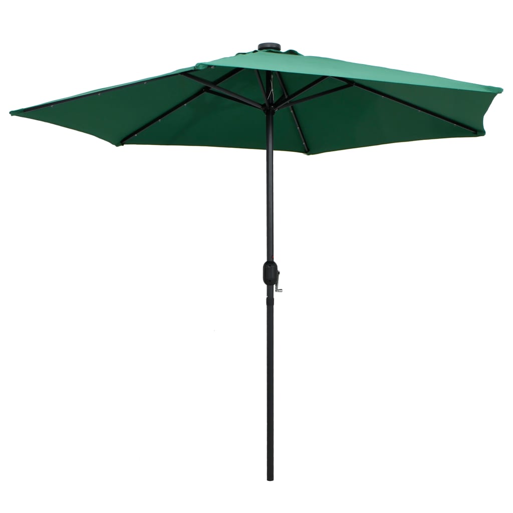 Parasol met LED-verlichting en aluminium paal 270 cm