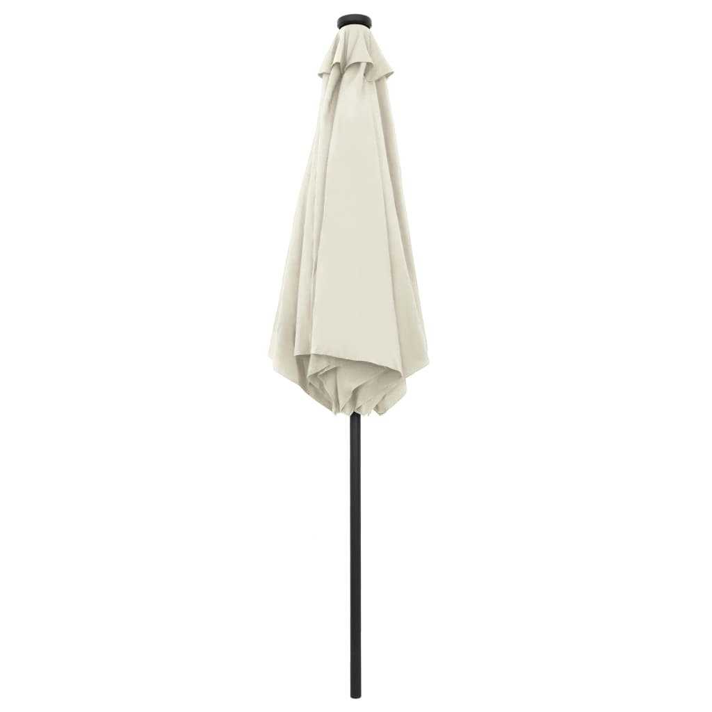 Parasol met LED-verlichting en aluminium paal 270 cm