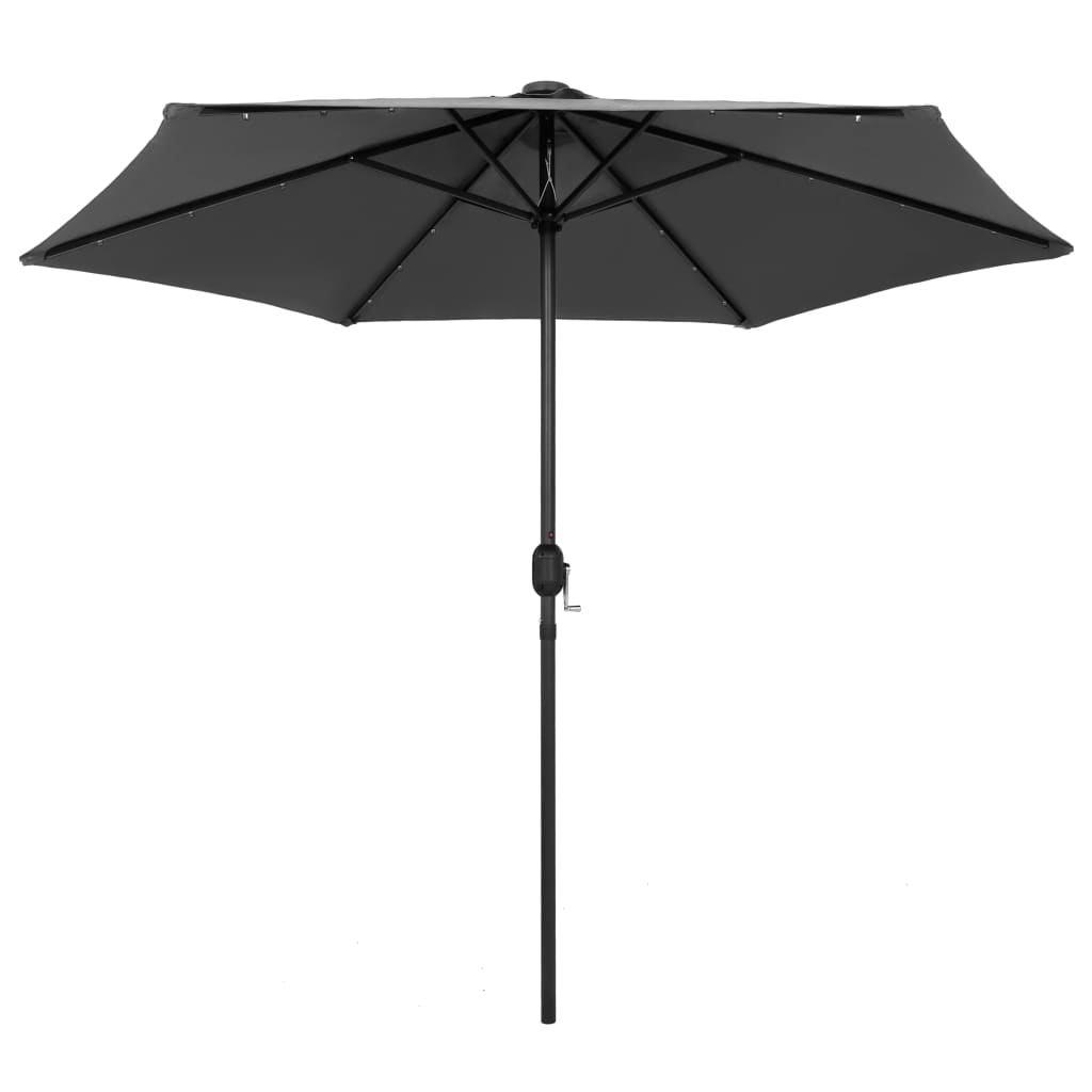 Parasol met LED-verlichting en aluminium paal 270 cm