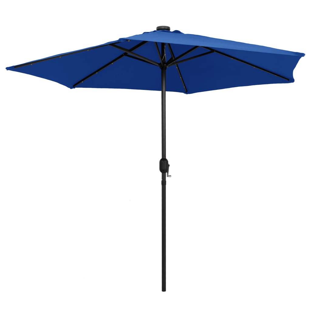 Parasol met LED-verlichting en aluminium paal 270 cm