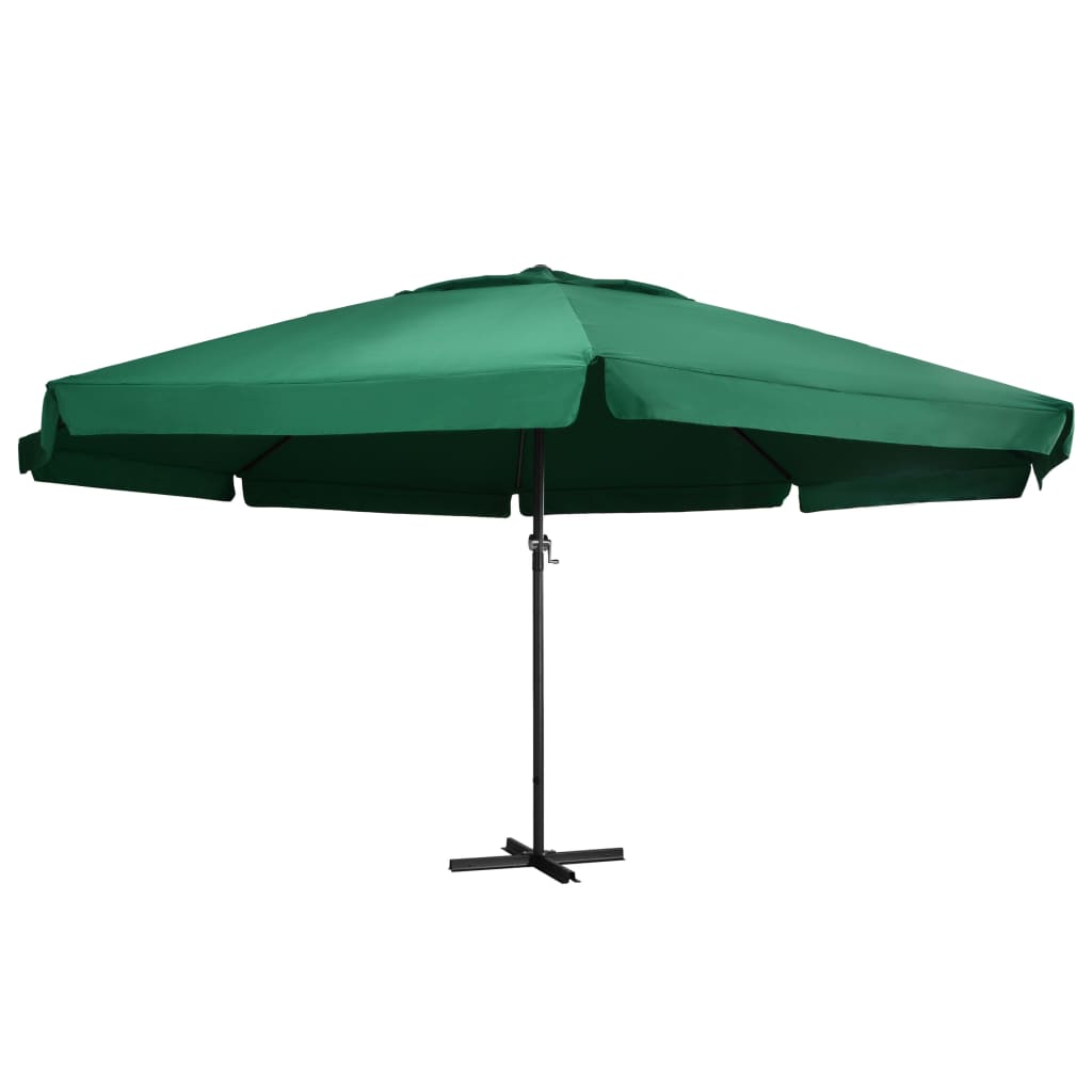 Parasol Samos 500 cm aluminium groen