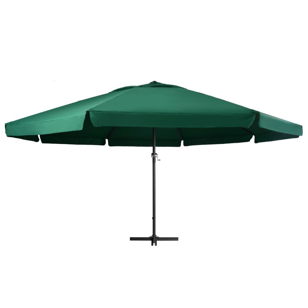 Parasol Samos 500 cm aluminium groen