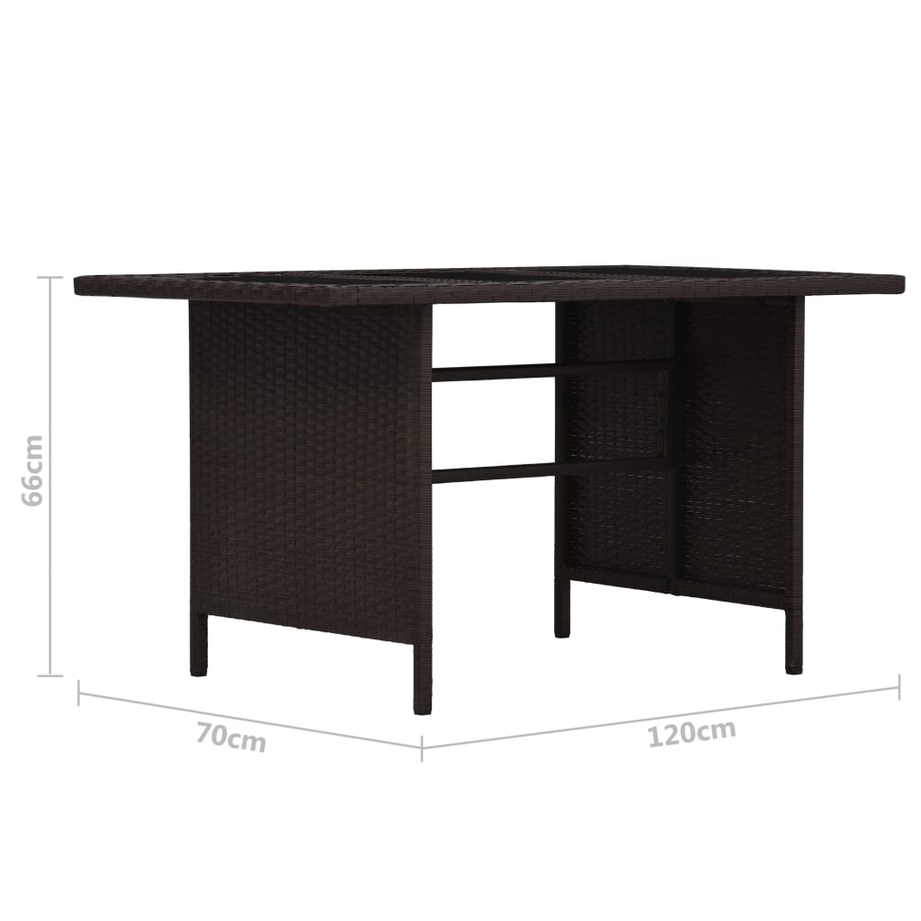 3-delige Loungeset met kussens poly rattan