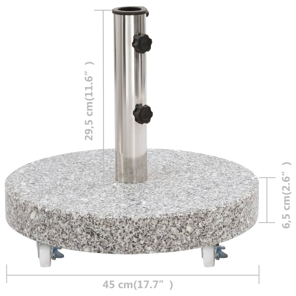 Pied de parasol environ 30 kg en granit