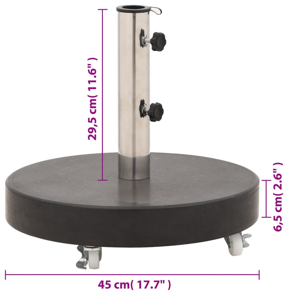 Pied de parasol environ 30 kg en granit