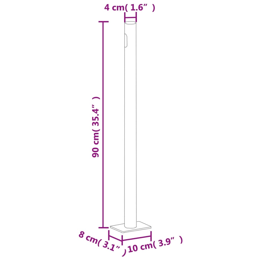 Paravent de jardin extensible 170x300 cm