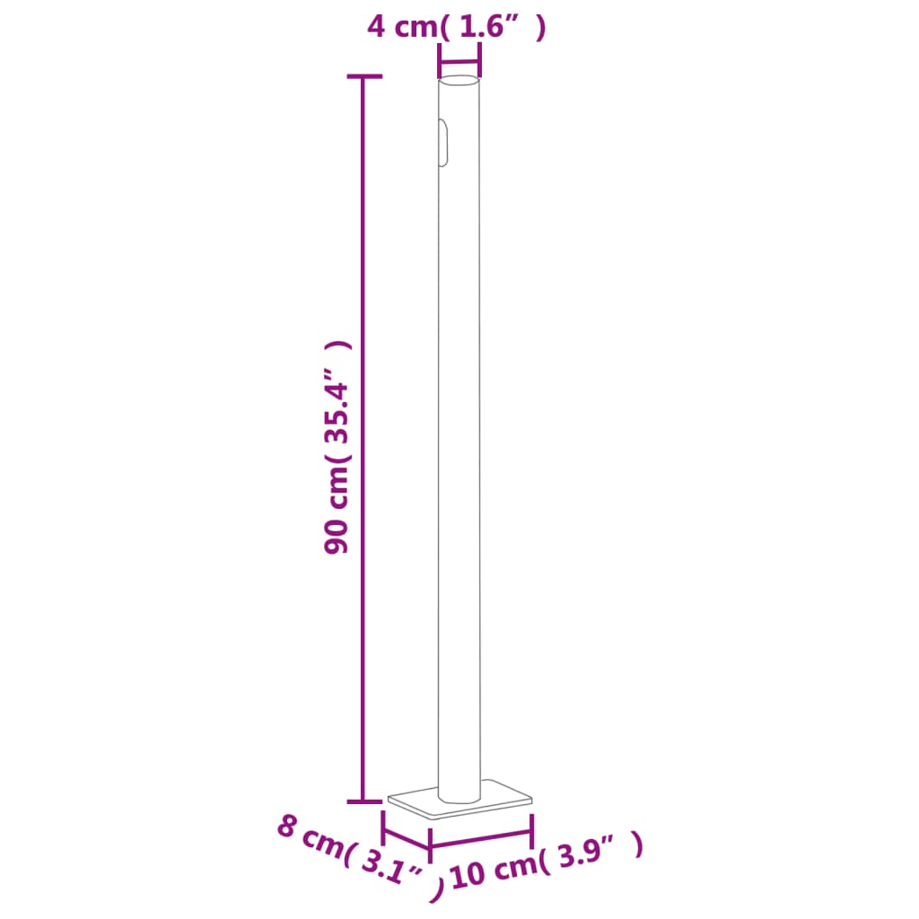 Paravent de jardin extensible 170x300 cm