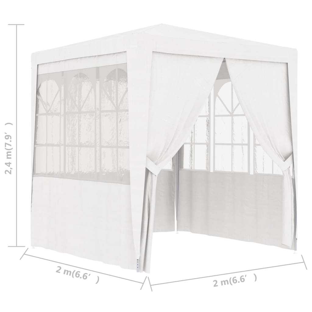 Partytent met zijwanden professioneel 90 g/m² 4x9 m