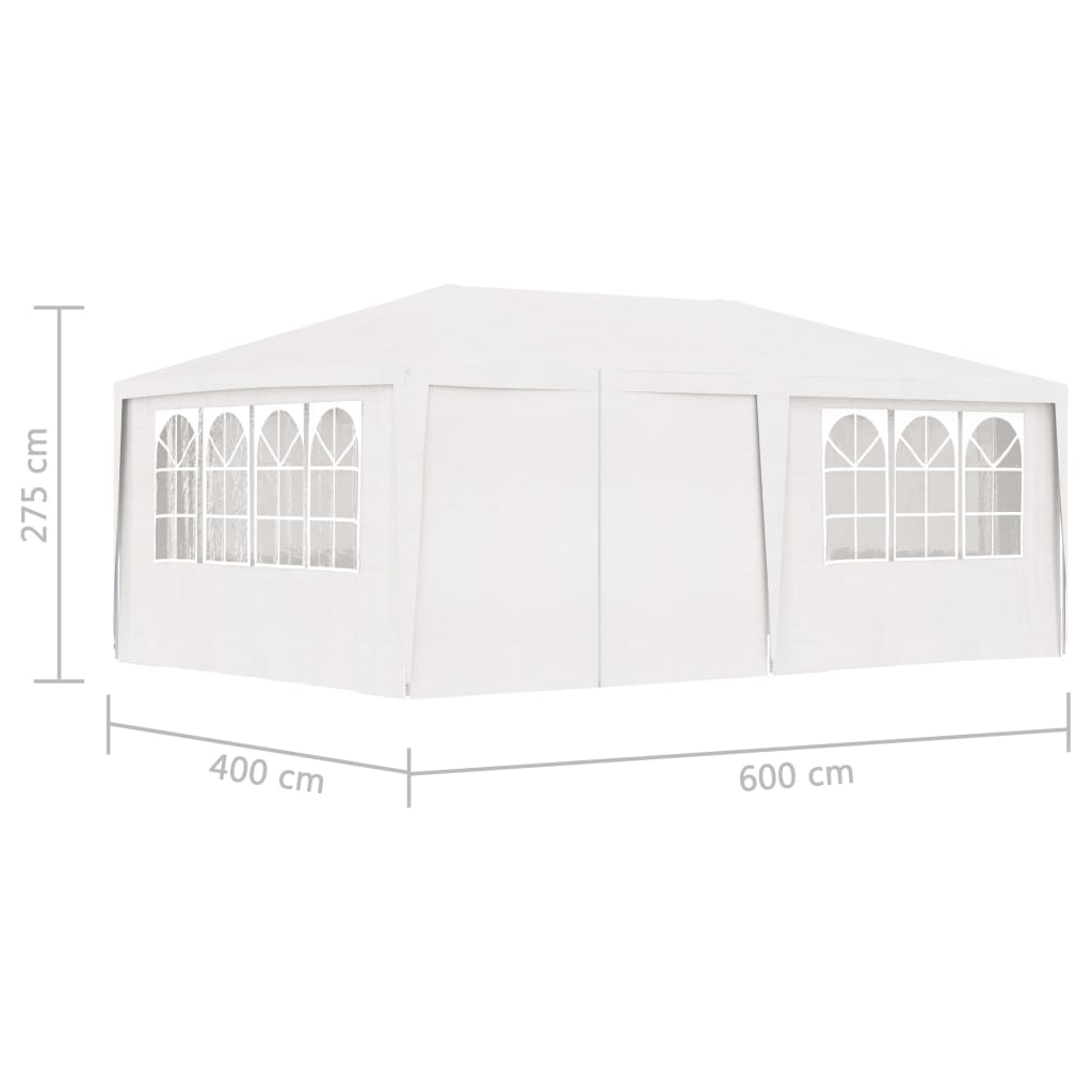 Partytent met zijwanden professioneel 90 g/m² 4x9 m