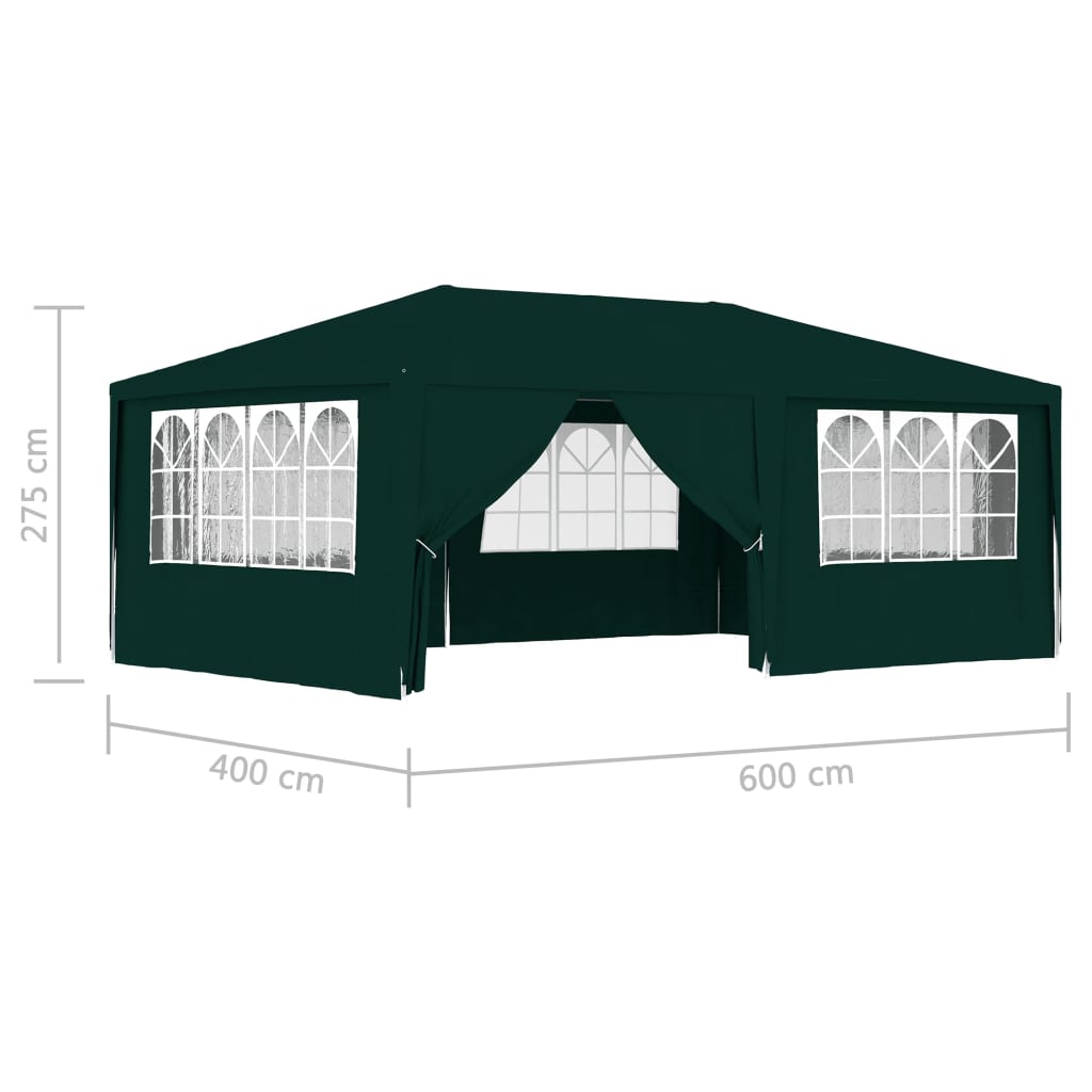 Partytent met zijwanden professioneel 90 g/m² 4x9 m