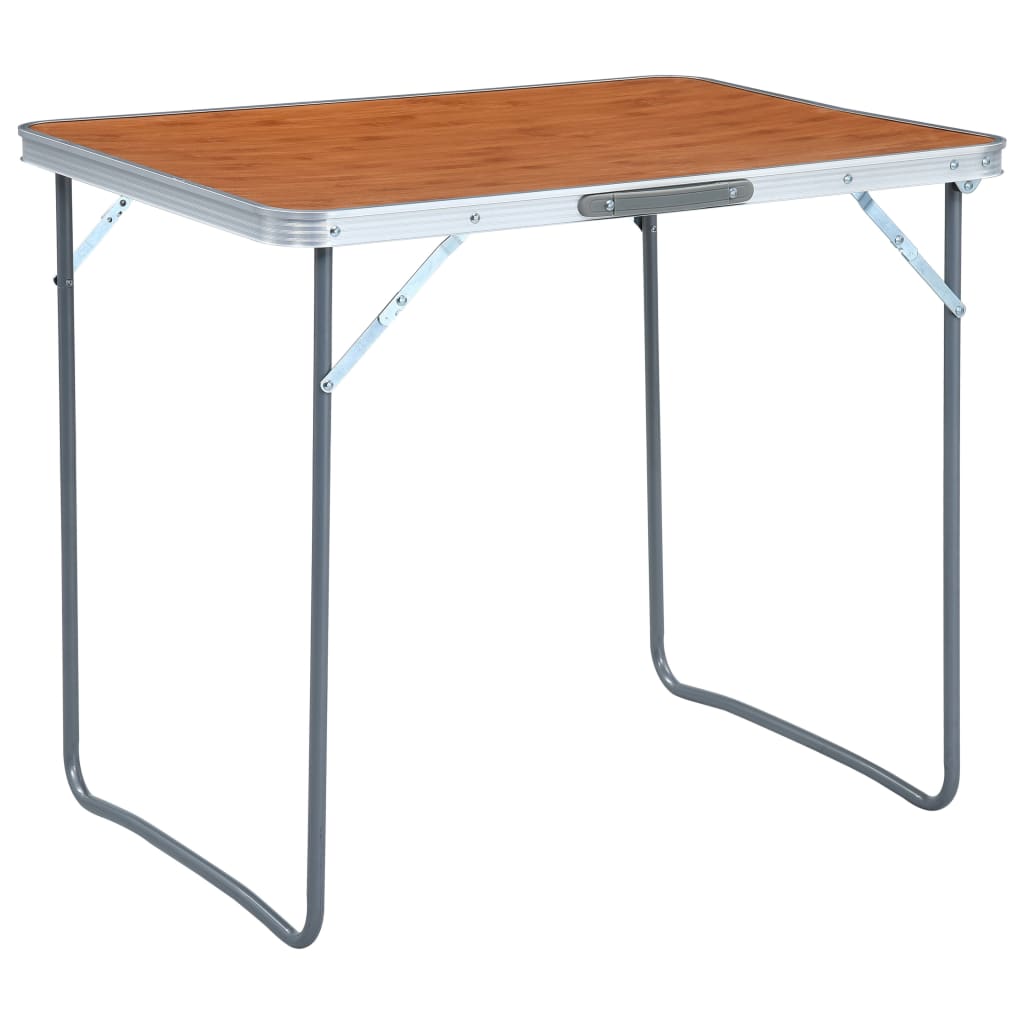 Campingtafel inklapbaar met metalen frame 80x60 cm