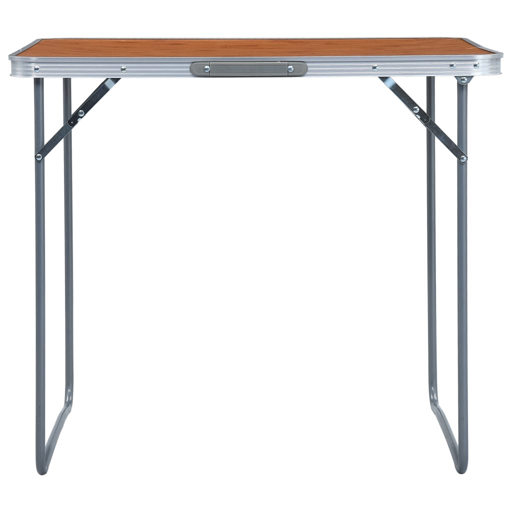 Campingtafel inklapbaar met metalen frame 80x60 cm