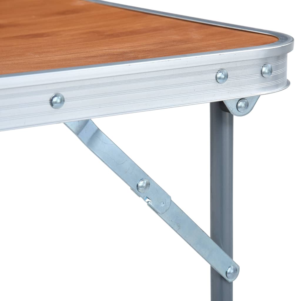 Campingtafel inklapbaar met metalen frame 80x60 cm