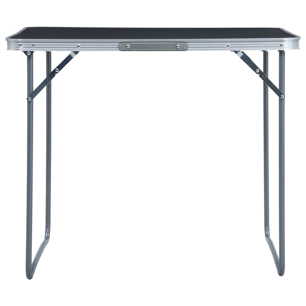 Campingtafel inklapbaar met metalen frame 80x60 cm