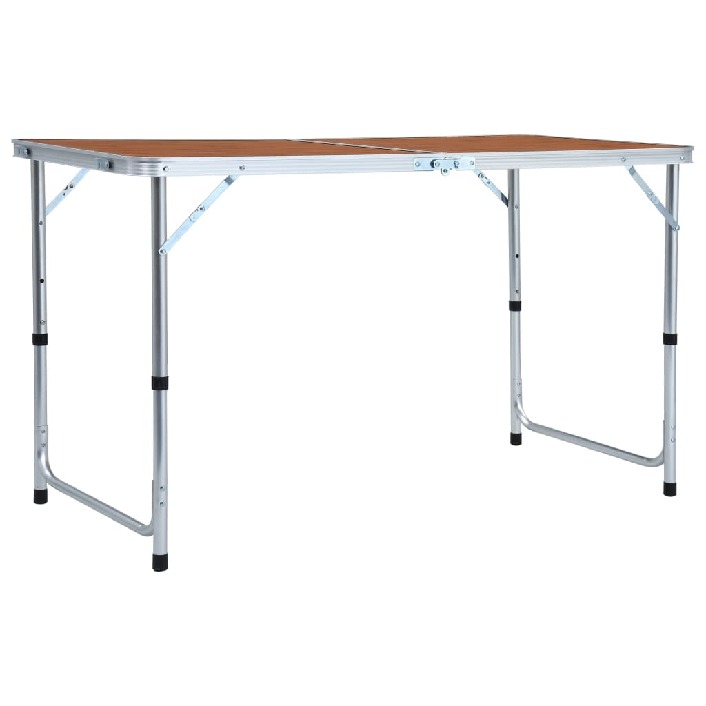 Table de camping pliante 240x60 cm aluminium