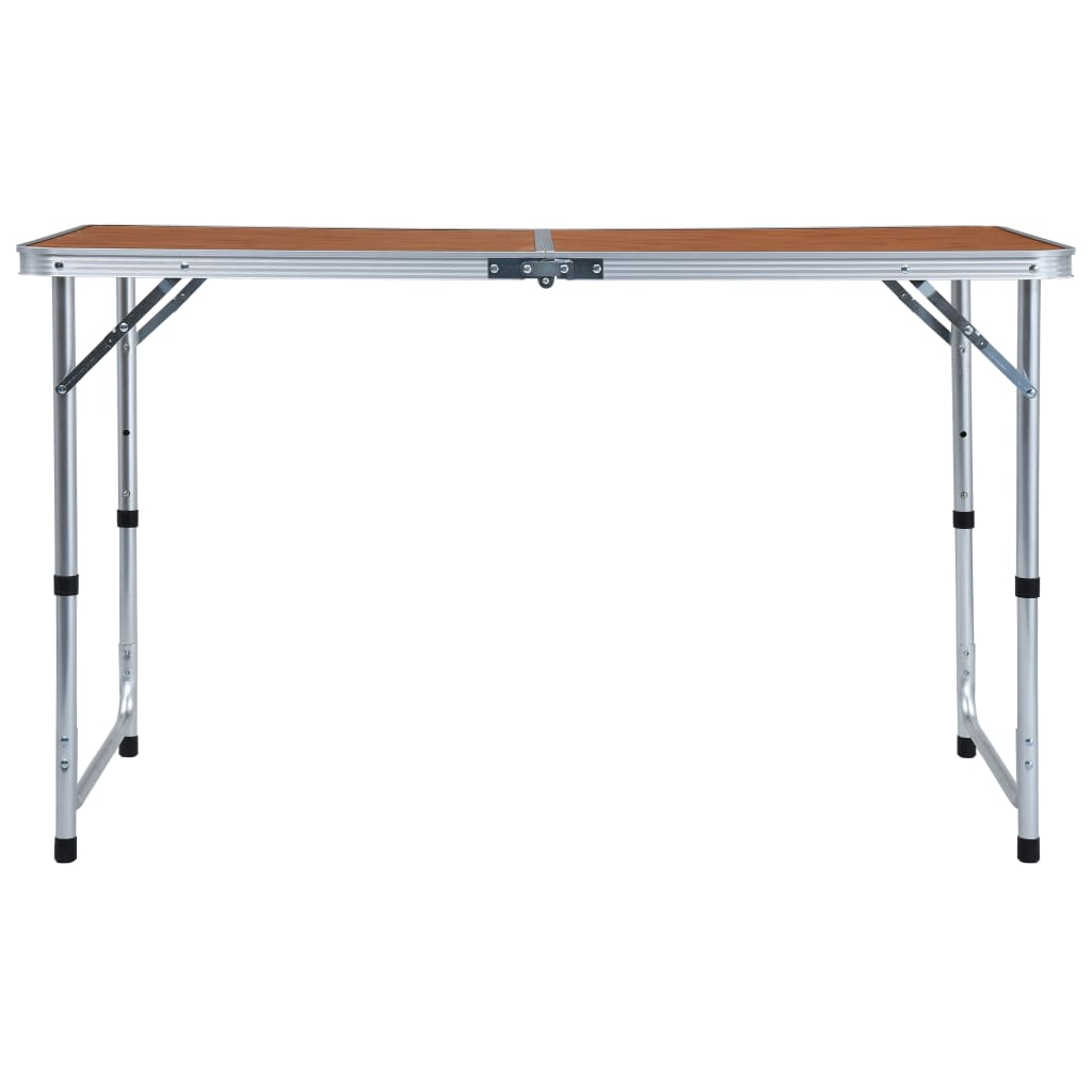 Table de camping pliante 240x60 cm aluminium