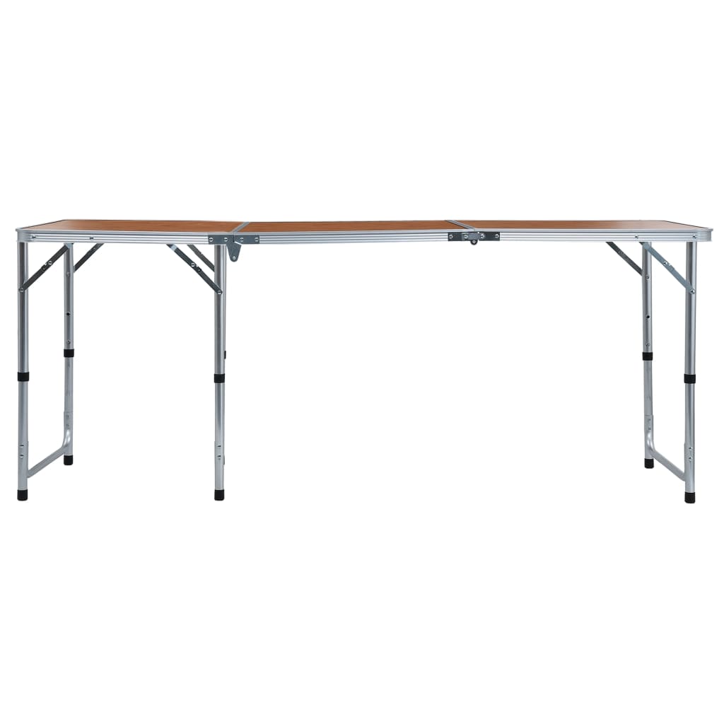 Table de camping pliante 240x60 cm aluminium