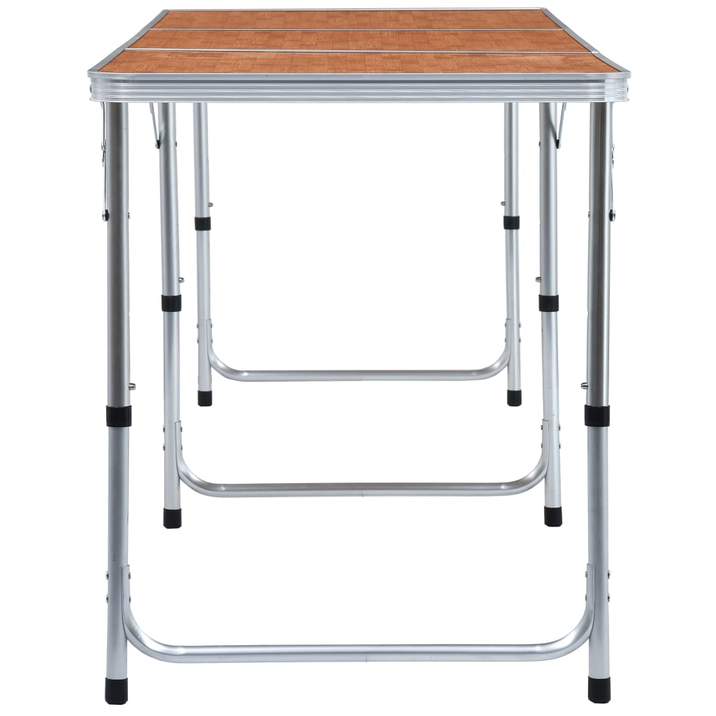 Table de camping pliante 240x60 cm aluminium