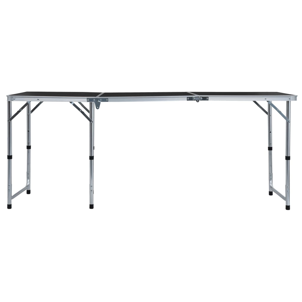 Table de camping pliante 240x60 cm aluminium