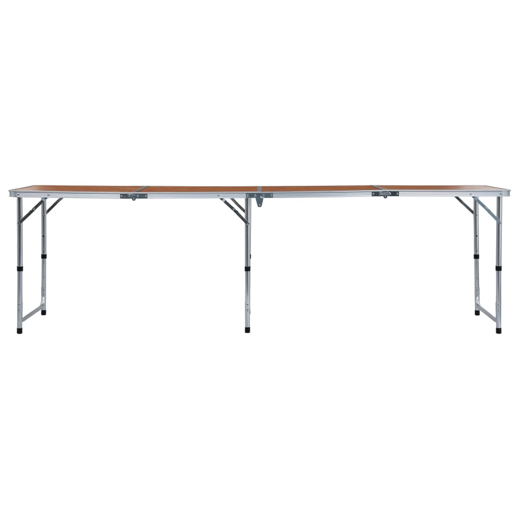 Table de camping pliante 240x60 cm aluminium