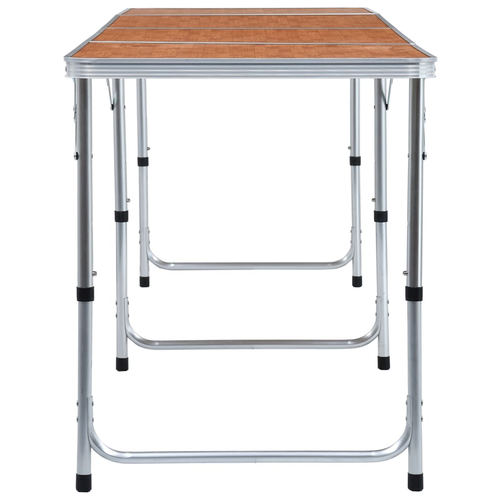 Table de camping pliante 240x60 cm aluminium