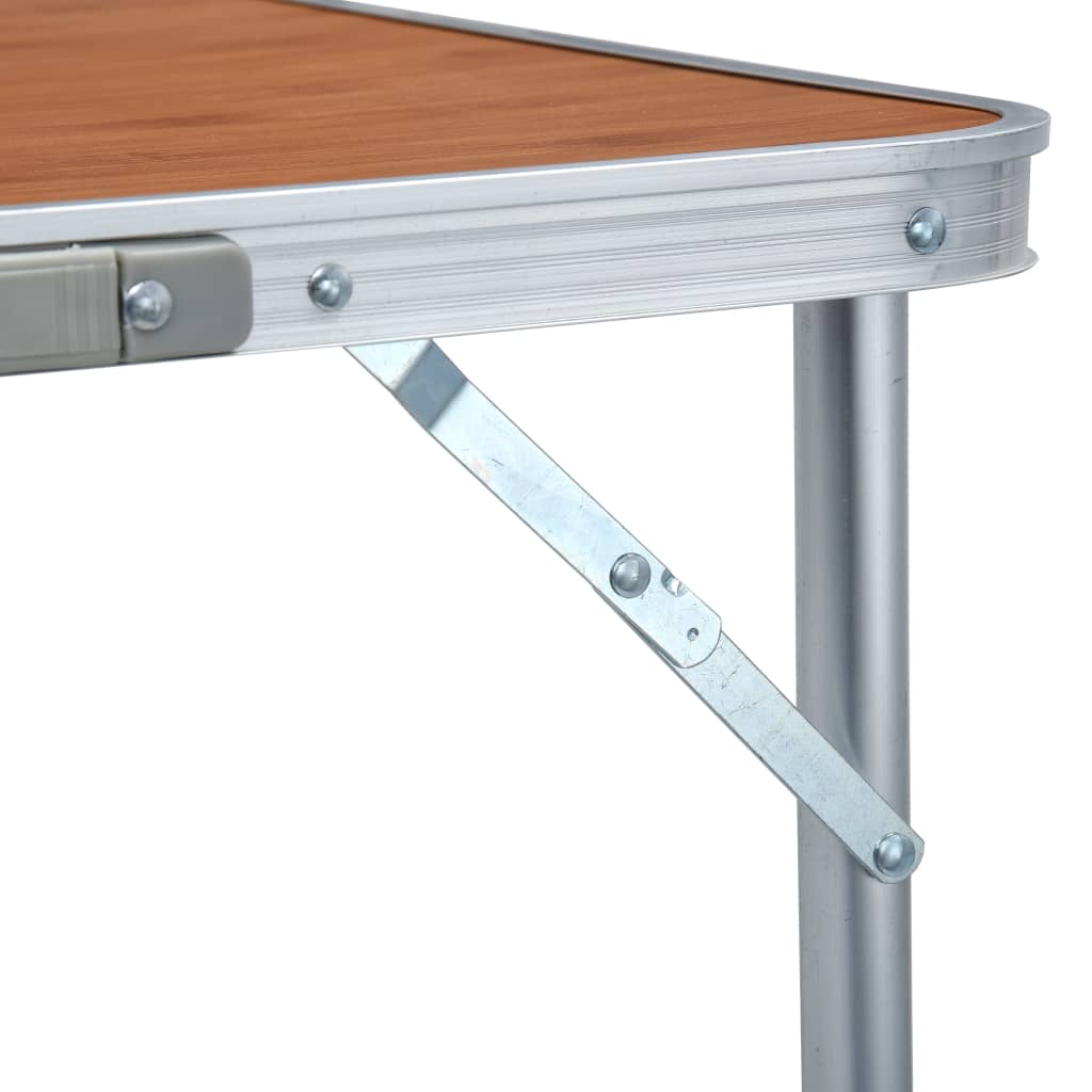 Table de camping pliante 240x60 cm aluminium