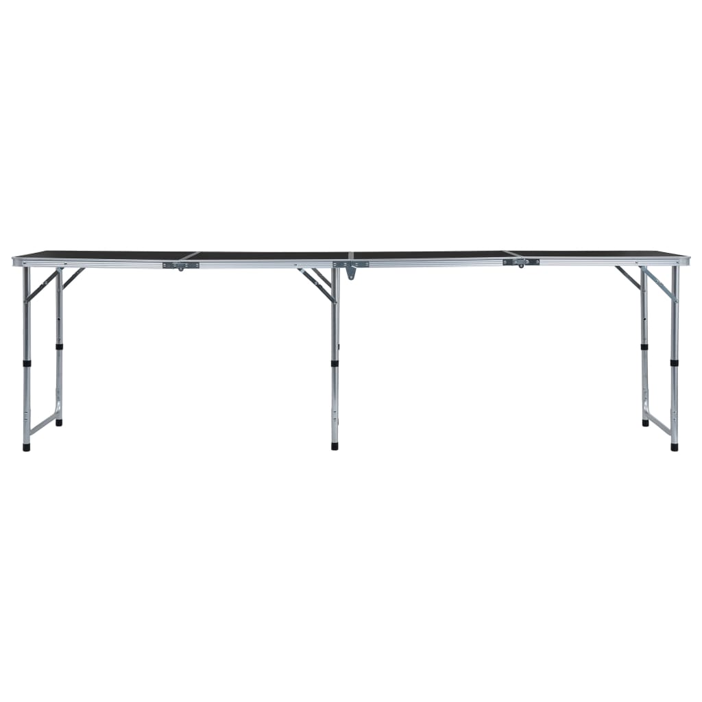 Table de camping pliante 240x60 cm aluminium