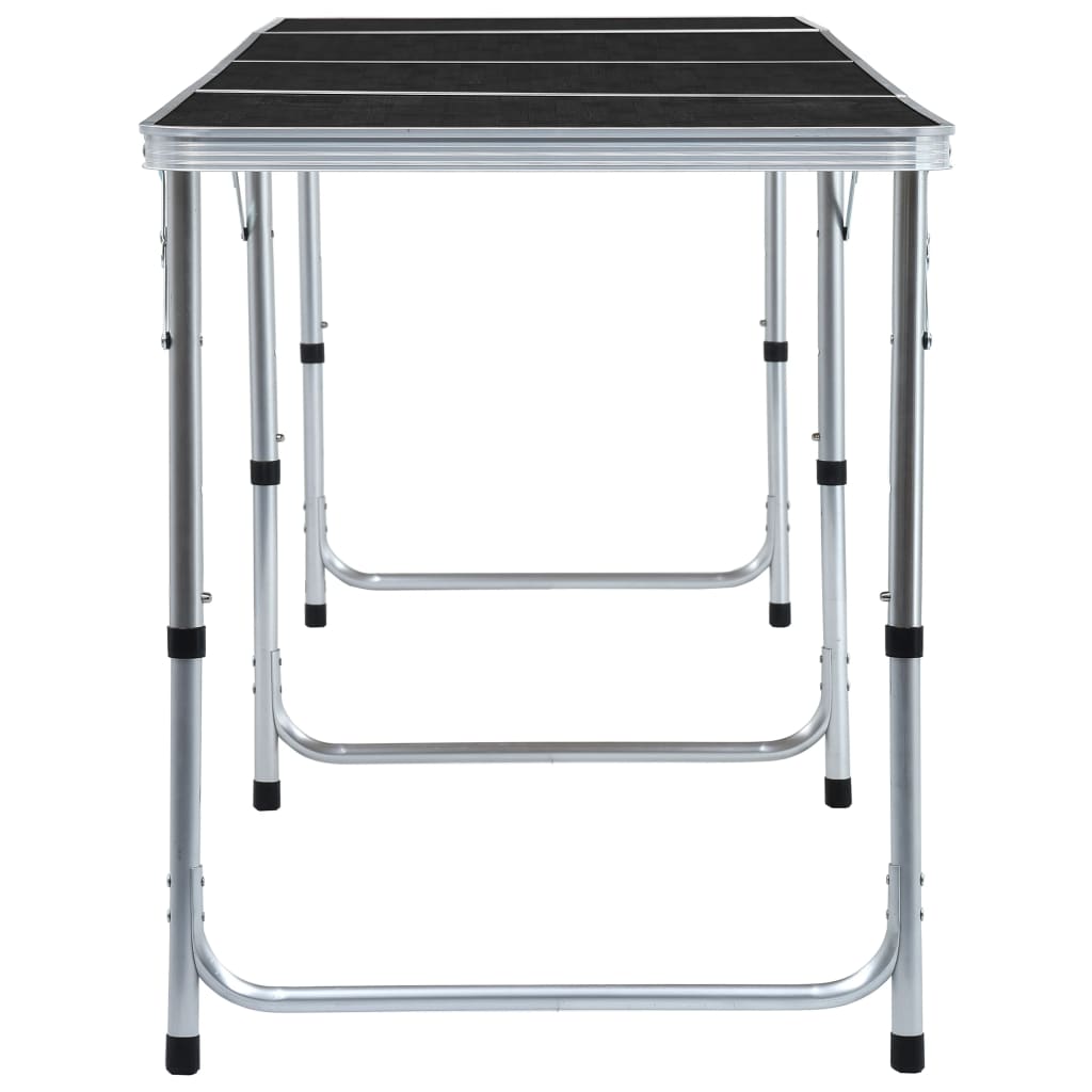 Table de camping pliante 240x60 cm aluminium