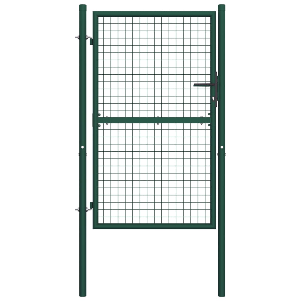 Portail 100x125 cm acier vert