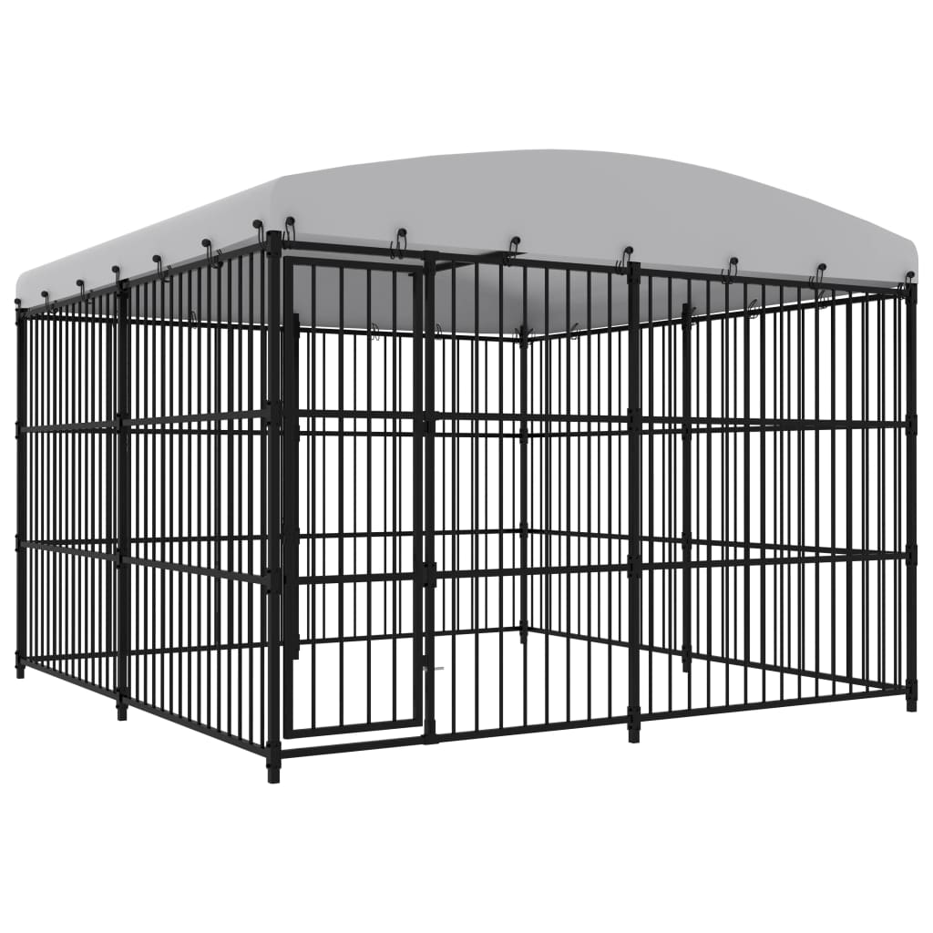 Hondenkennel voor buiten 450x450x185 cm