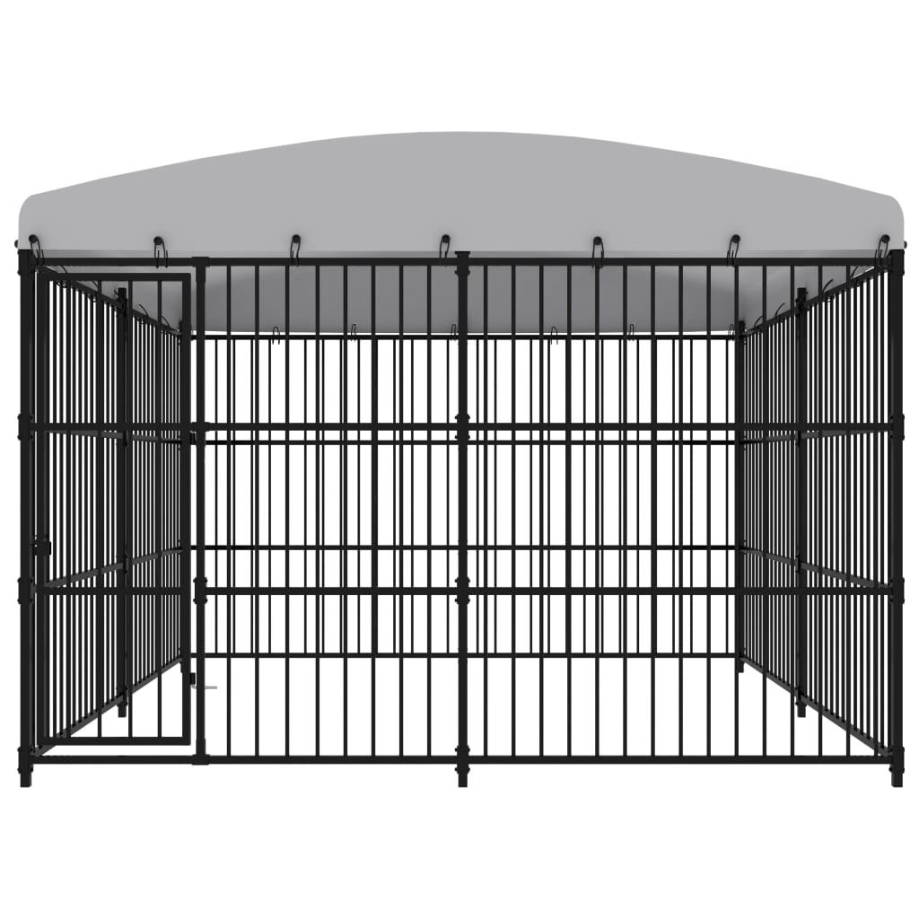 Hondenkennel voor buiten 450x450x185 cm