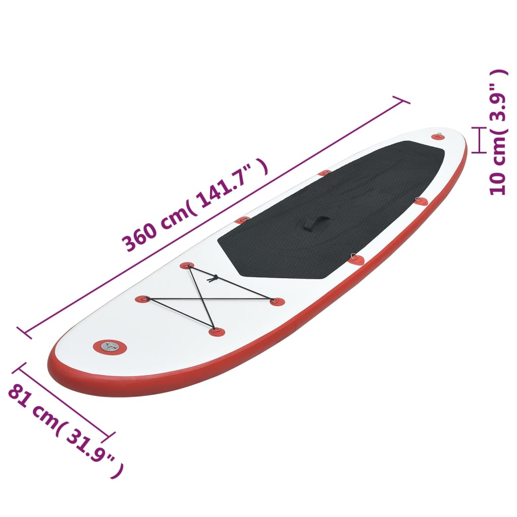 Set de Stand Up Paddleboard gonflable et blanc