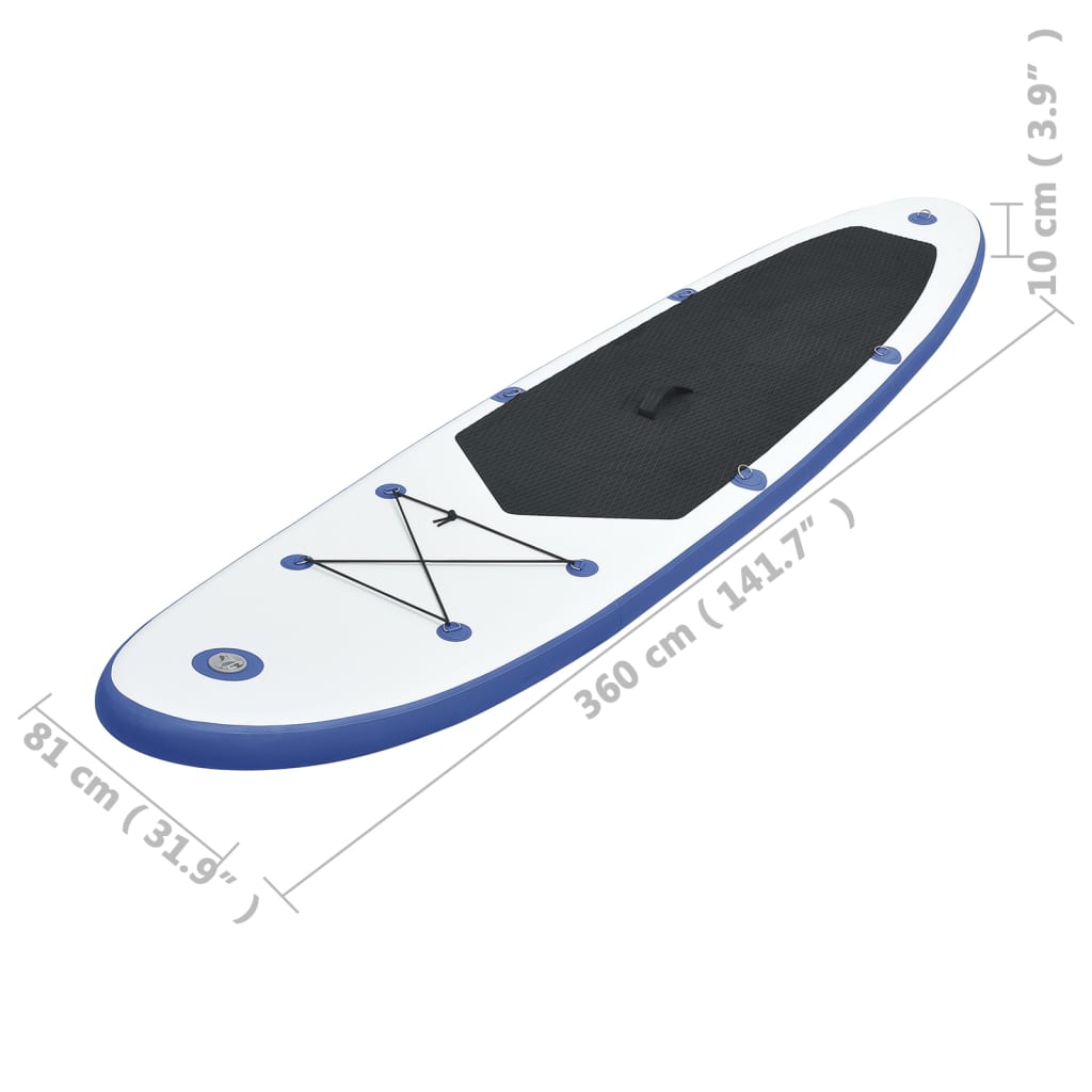 Set de Stand Up Paddleboard gonflable et blanc