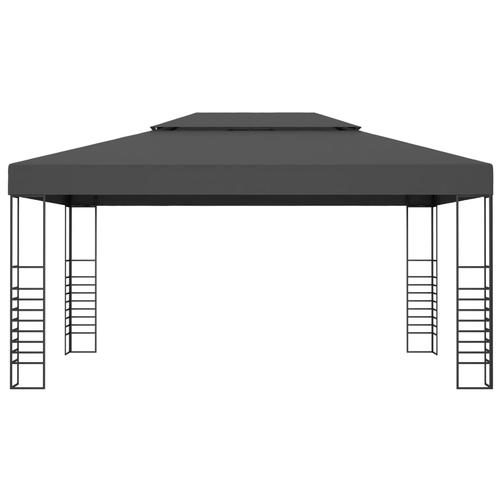 Tuinprieel 4x3x2,7 m gepoedercoat staal