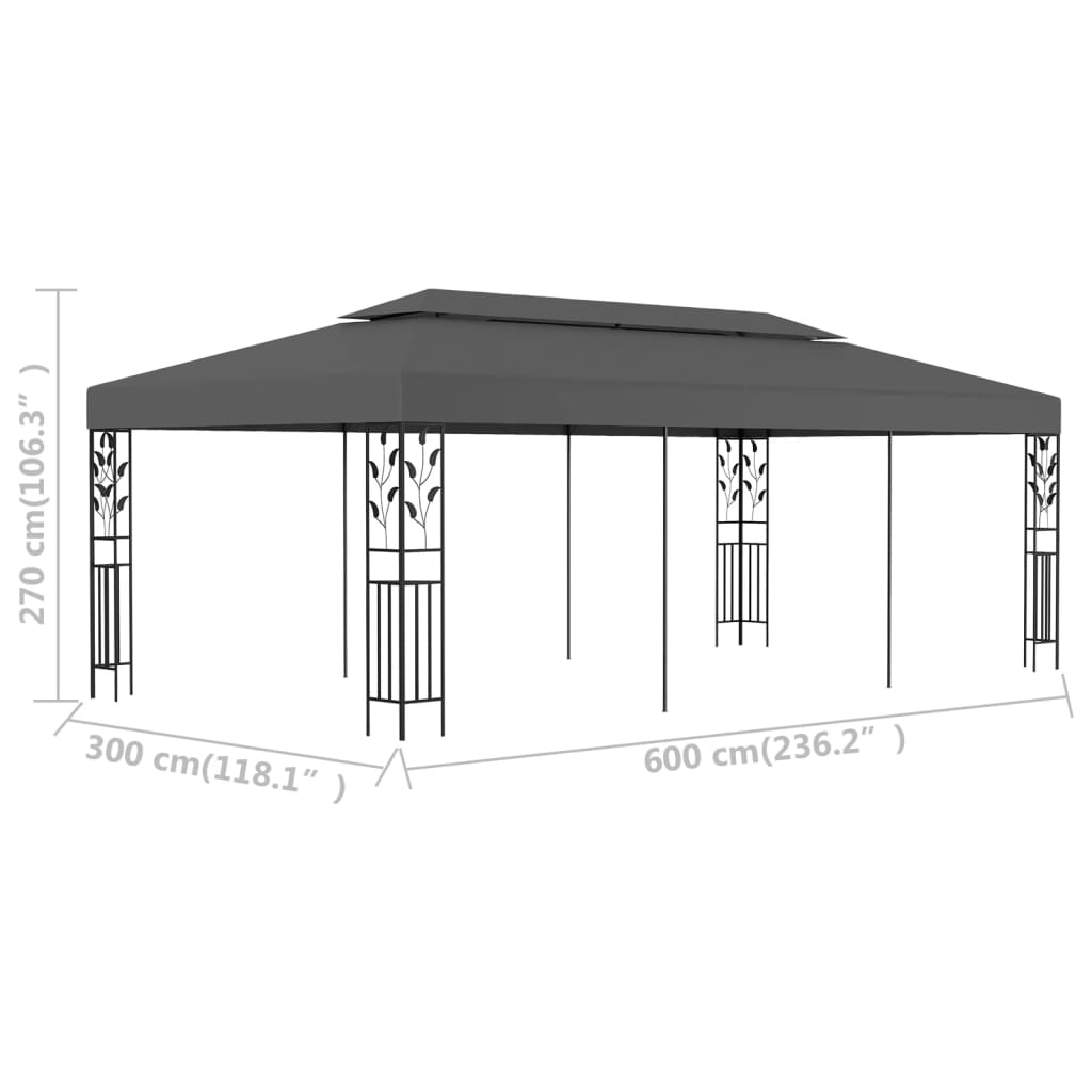 Tonnelle 3x6 m