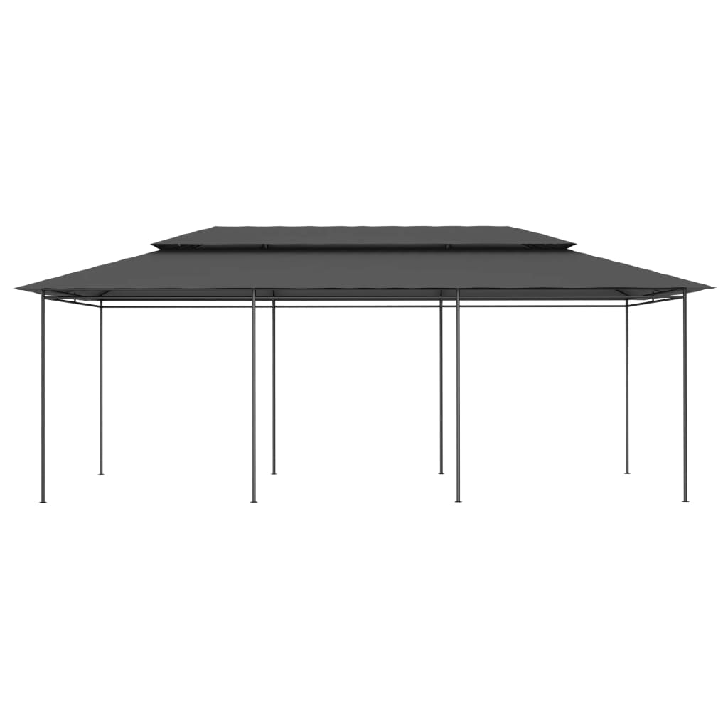 Gazebo avec rideaux 600x298x270 cm