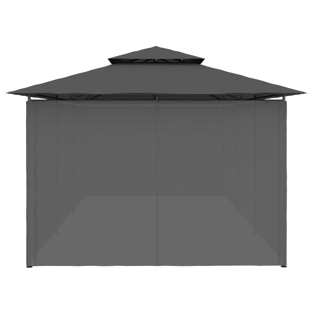 Gazebo avec rideaux 600x298x270 cm