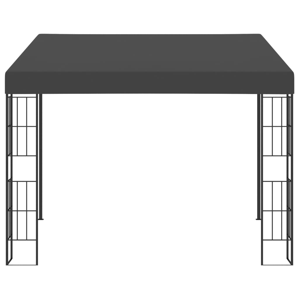 Wandprieel 3x6 m stof antracietkleurig