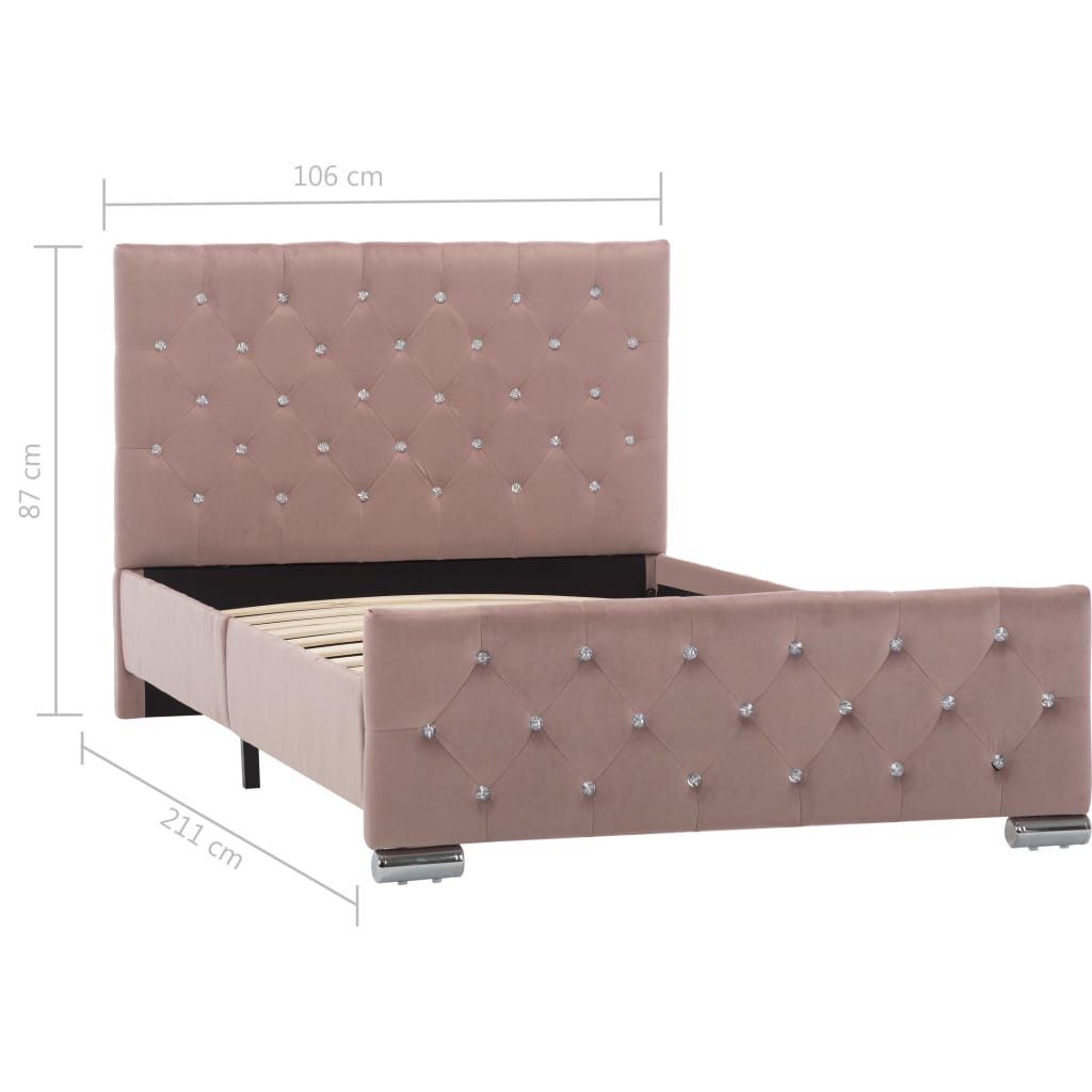 Bedframe fluweel 160x200 cm