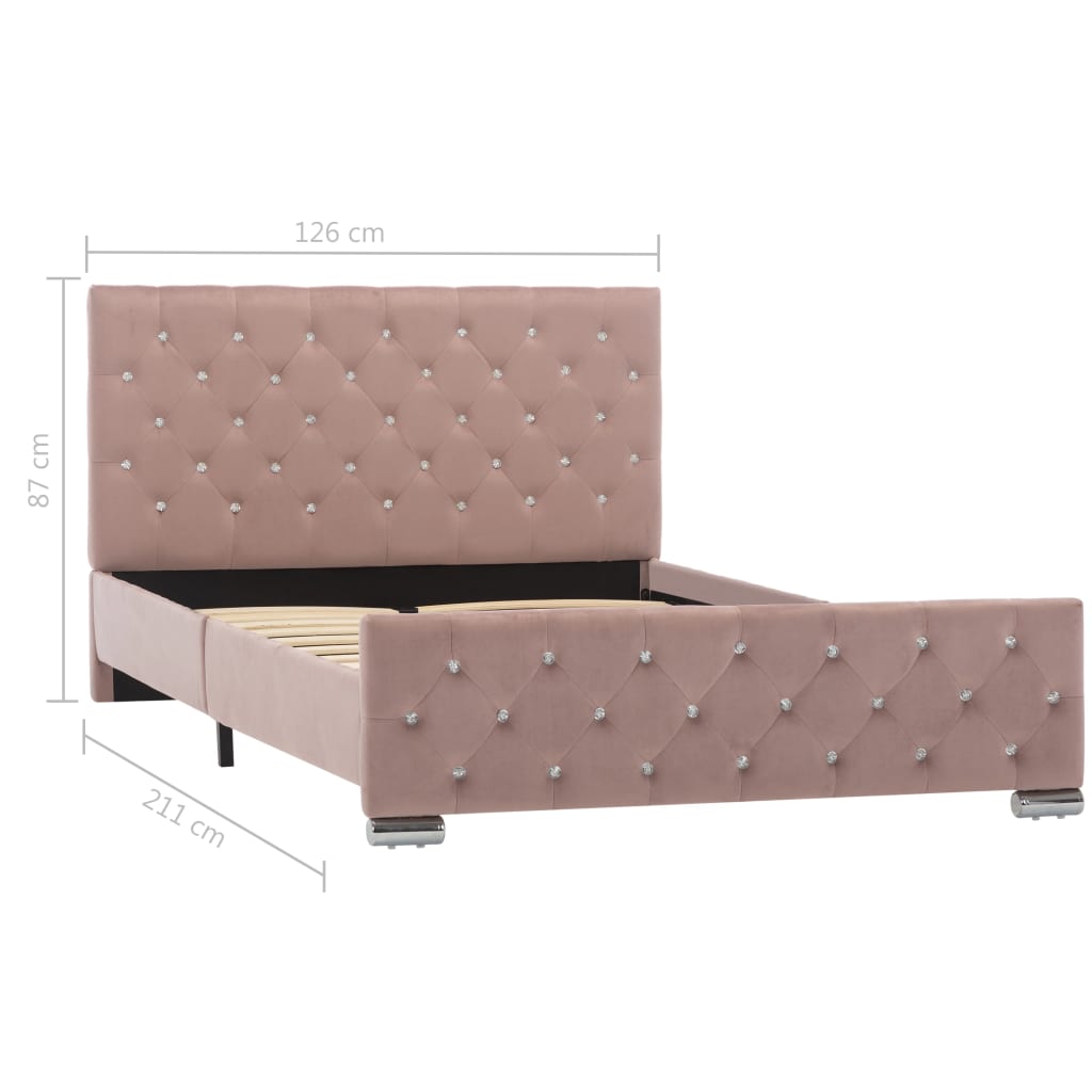 Bedframe fluweel 160x200 cm