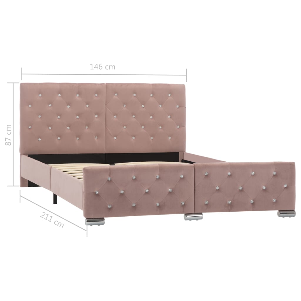 Bedframe fluweel 160x200 cm