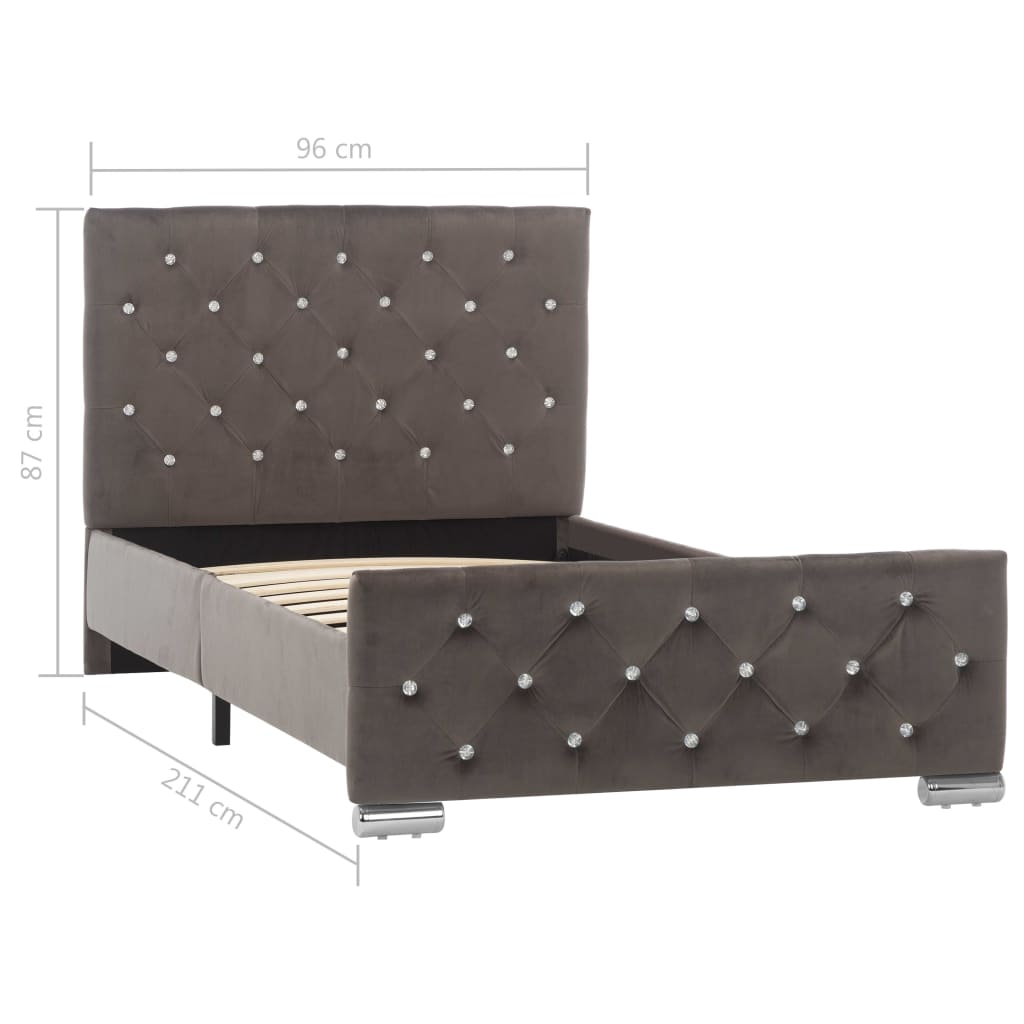 Bedframe fluweel 160x200 cm