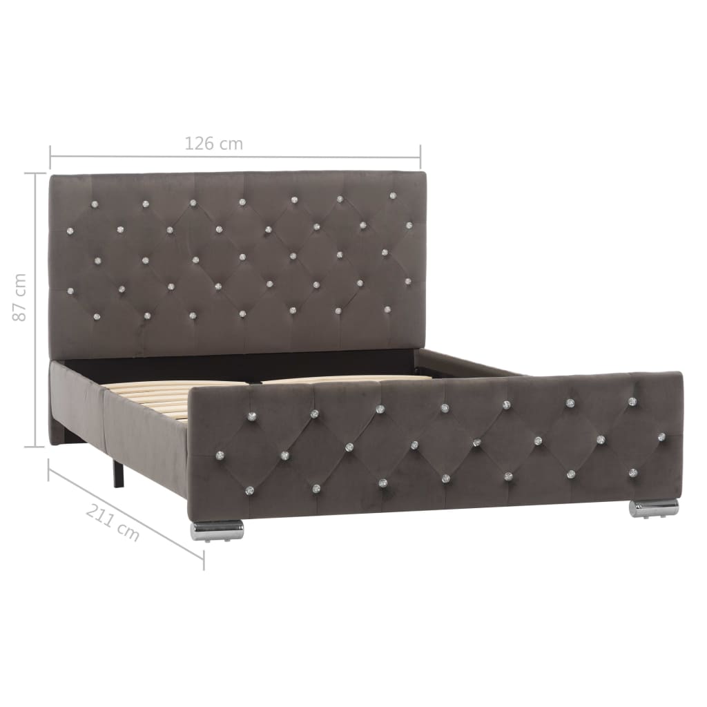 Bedframe fluweel 160x200 cm