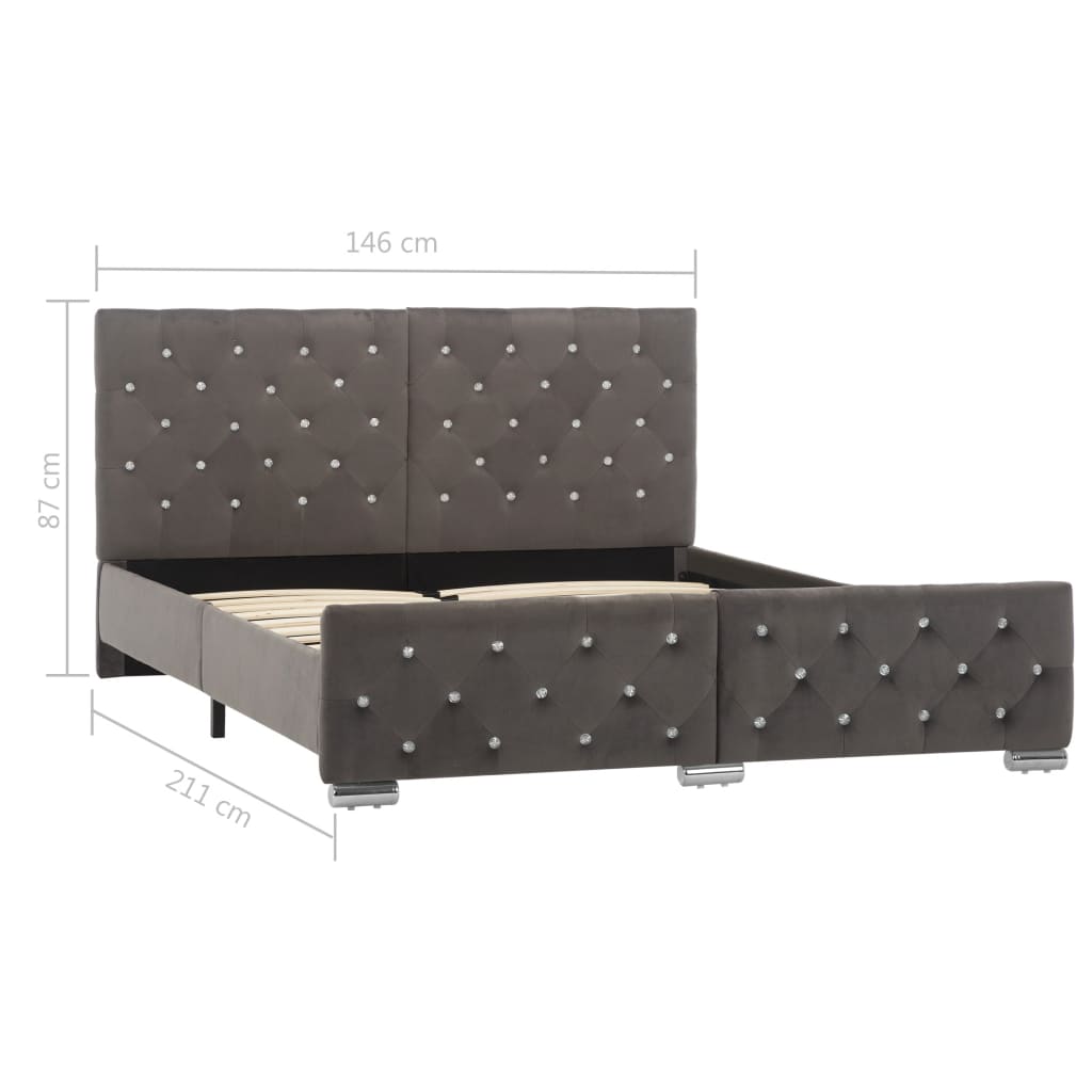 Bedframe fluweel 160x200 cm