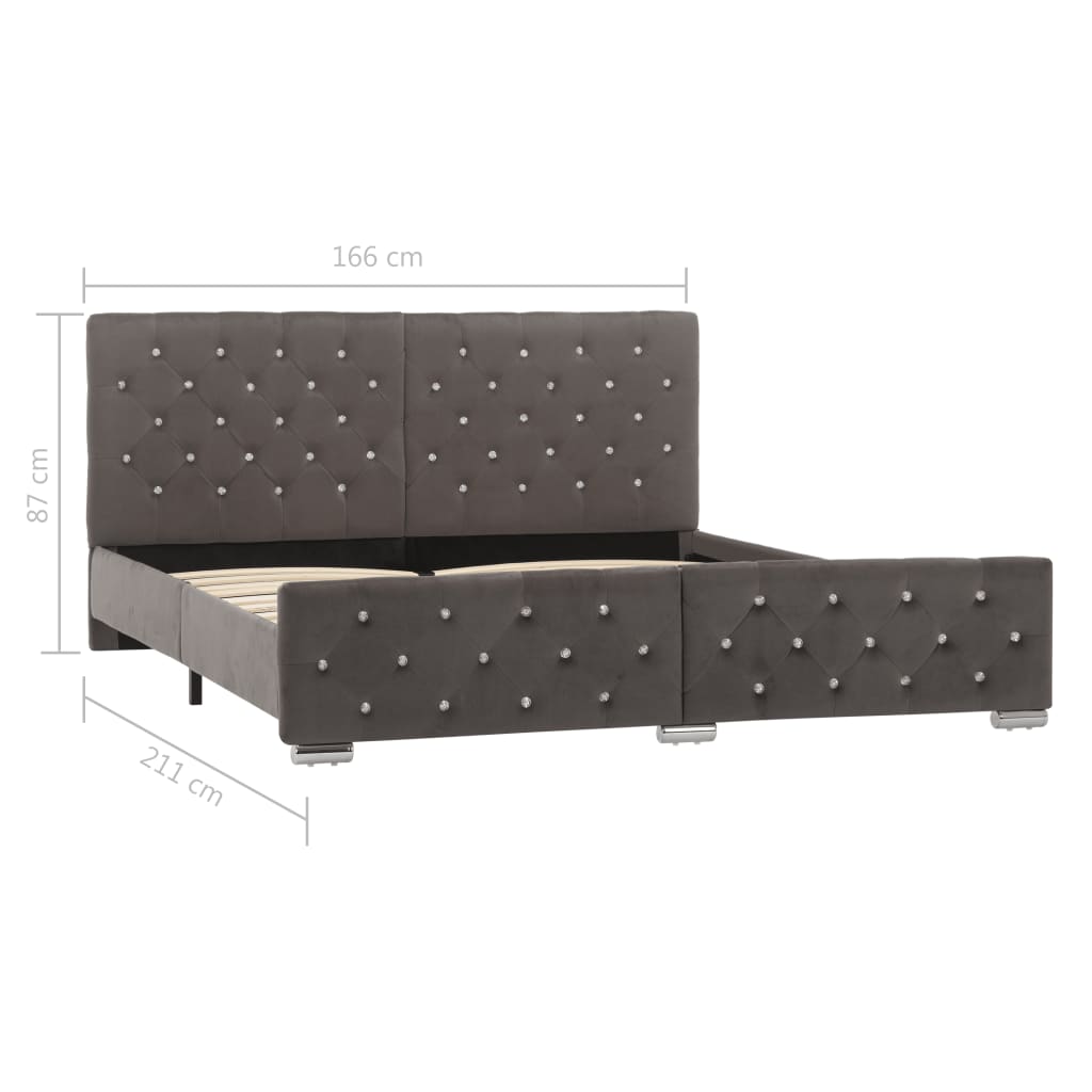 Bedframe fluweel 160x200 cm