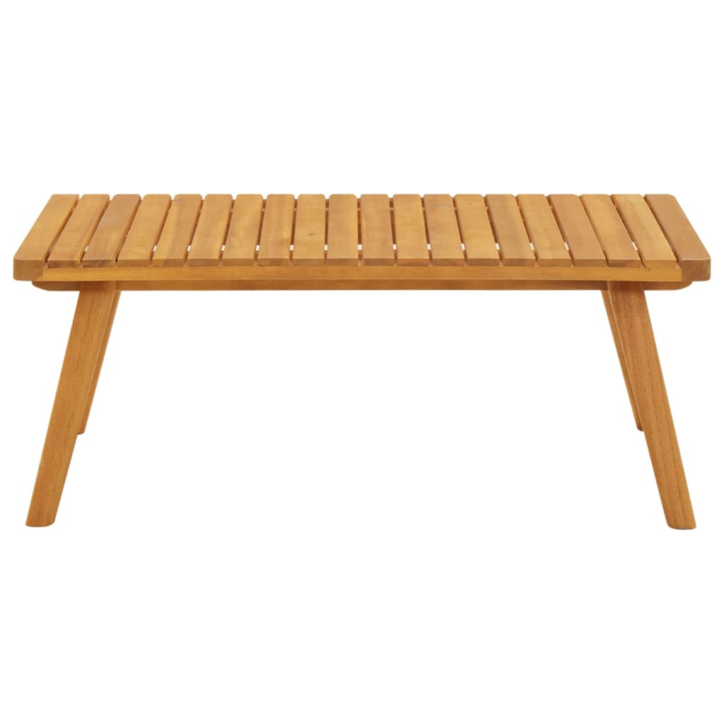 Chaise de jardin avec coussins en bois d'acacia massif